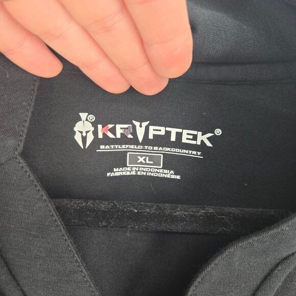 Kryptek mens size XL Black camo Tactical short sleeve rugby rugged ventilated - Picture 3 of 8
